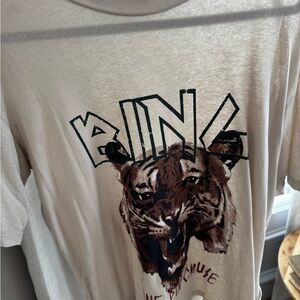 Anine Bing Beige Graphic Tee